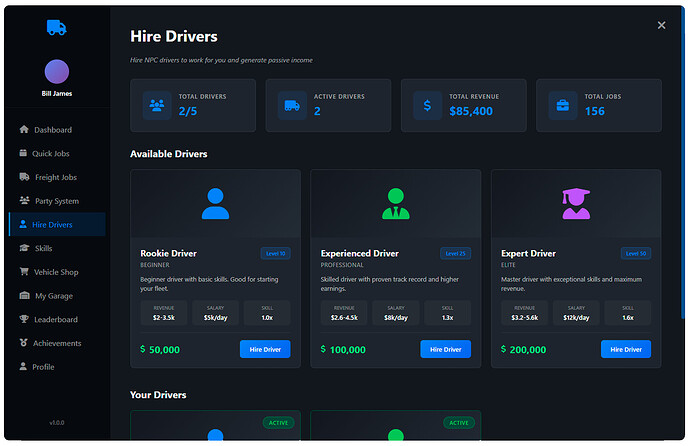 [PAID] Ultimate Trucker Simulator - FiveM Script | ESX & QBCore | Party System + NPC Drivers thumbnail 13