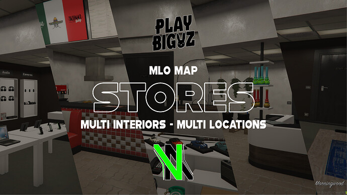 [MAP] [PAID] Stores | WeedShop, FastFood, PawnShop & Digital Den [FiveM MLO Map] Thumbnail