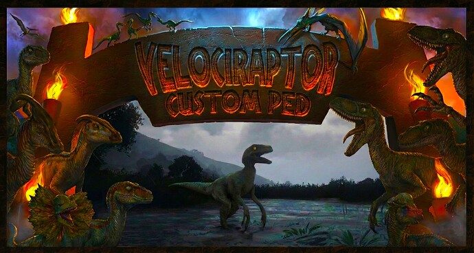 [PED] Velociraptor (Dinosaur) - Custom Ped Thumbnail