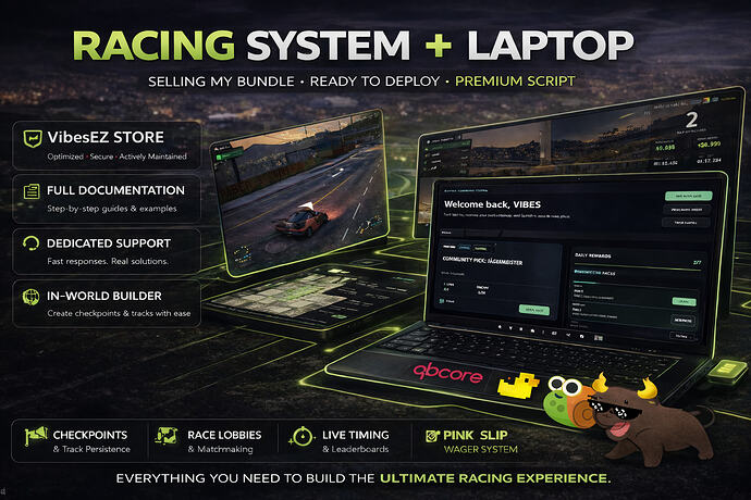 Advanced Racing + Laptop Bundle | ESX/QB/QBOX