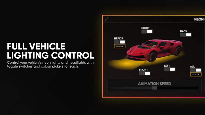 Advanced Vehicle Lighting Menu [QBCore/QBox/ESX] | Midnight Neon Controller thumbnail 4