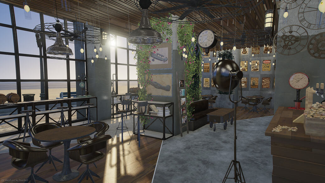 [免费] The Brutalist Coffee Shop - Hunz3D