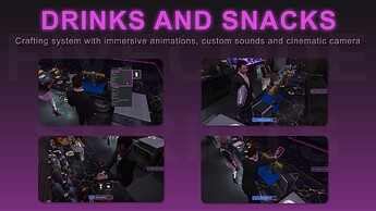 vu - drinks and snacks