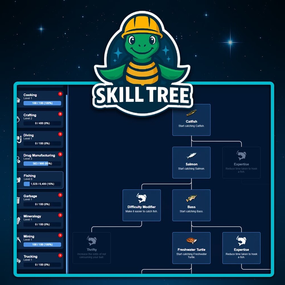 [STANDALONE] Skills & Talents Framework - FiveM Releases - Cfx Forum