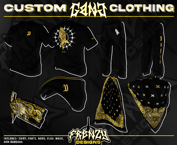 [PAID] Lore Gang Clothing Packs. Traids, Vagos, Ballas & GSF thumbnail 5