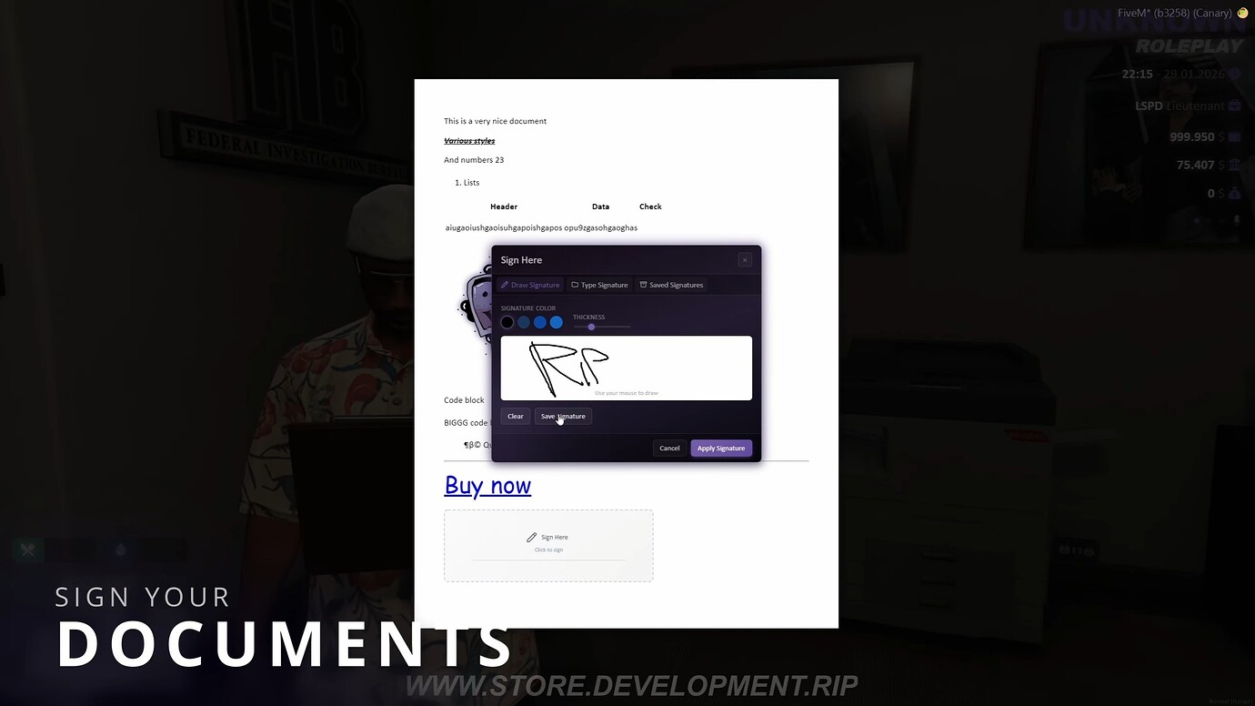 Printer Script | Create and print your own documents | ESX & QB - FiveM ...