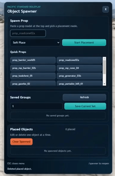 Advanced Object Spawner - FiveM Releases - Cfx Forum