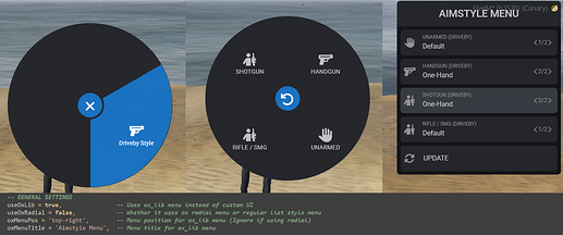 Supports ox_lib menu