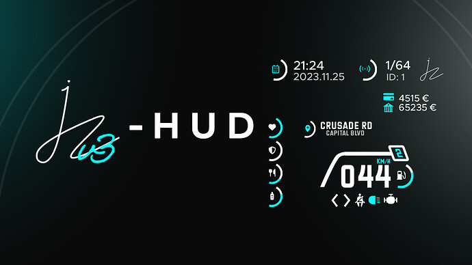 [PAID] jz-hudv3 | V3 version hud, esx/qbcore Thumbnail