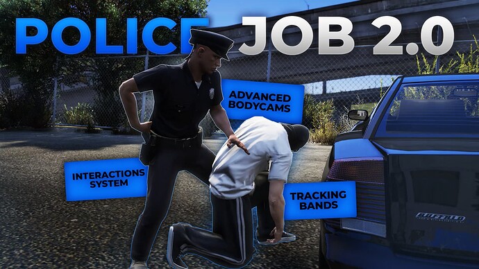 [PAID] Advanced Police Job 2.0 [ ESX / QB / QBOX ] Thumbnail