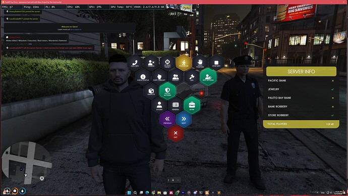 FxRadialMenu Hexagon UI |  NPC Cops System  [PAID] [ESX/QB/QBox] thumbnail 4