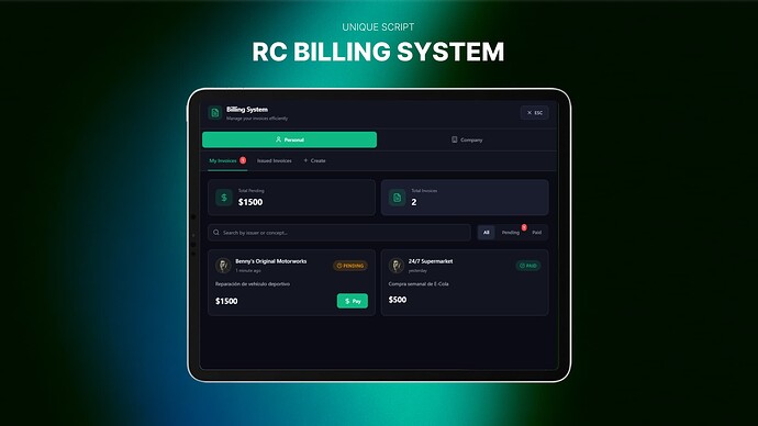 RC Billing Script Showcase