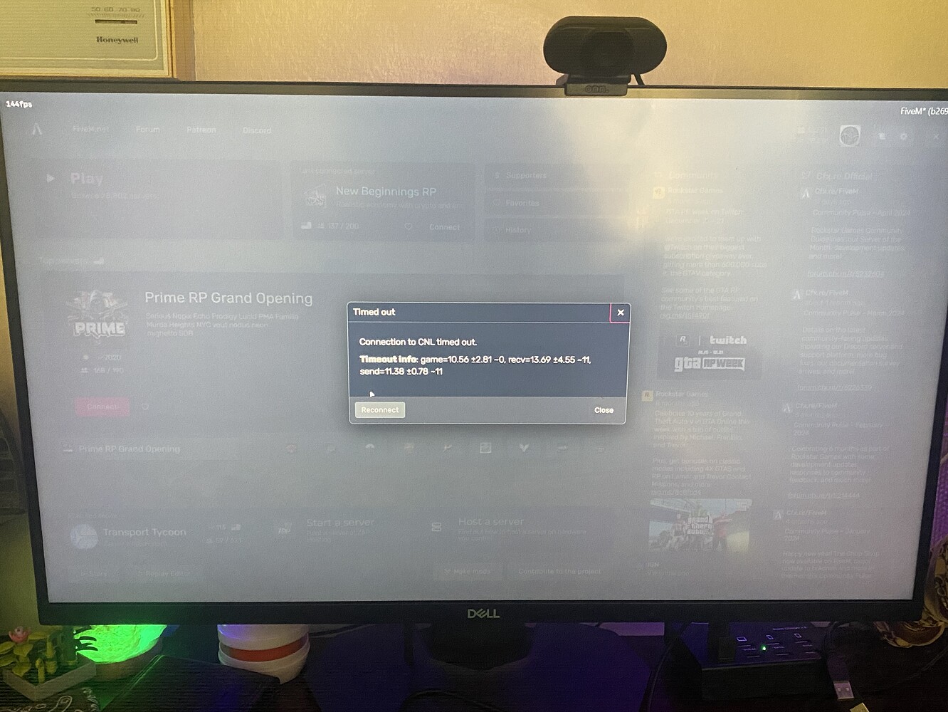 CNL Timed Out FiveM Client Support Cfx.re Community