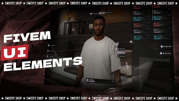 Fivem Ui Elements Script | Sweepz Ui Elements ( Ui Kit ) Thumbnail