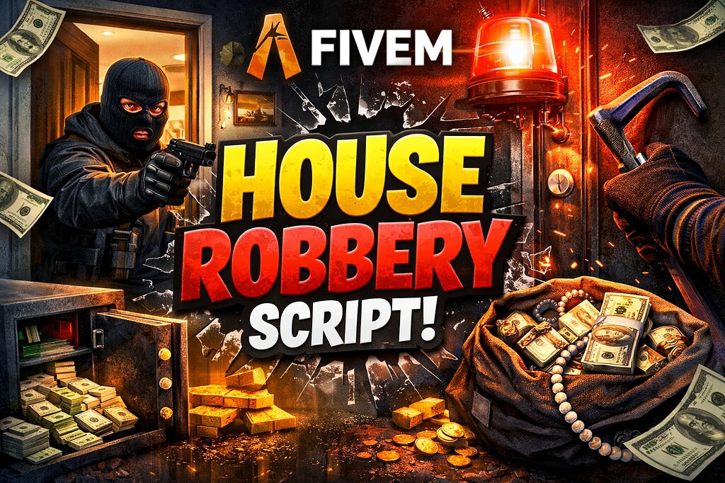 ESX房屋抢劫案 - FiveM插件网-FiveM插件网
