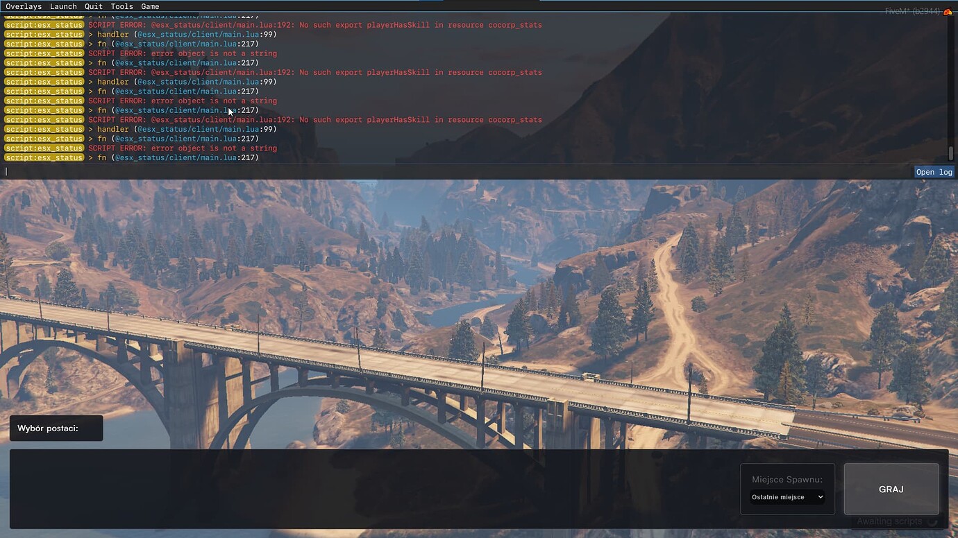 Awaiting scripts fix - FiveM Client Support - Cfx Forum