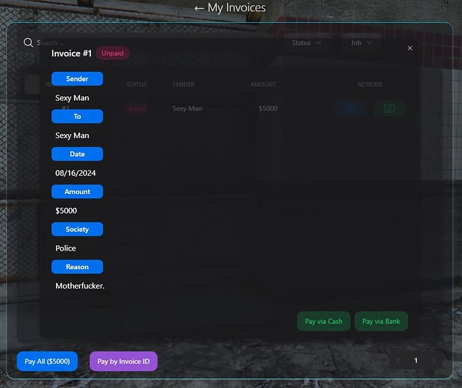 [ESX/QB][Easy Configuration][AIO] EZ Billing (all in one billing script ...