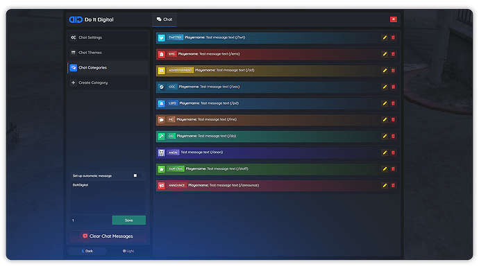 Advanced Chat System | 9 Themes | Live Editor | RP Ready [ESX/QBcore/Standalone] [PAID] thumbnail 4