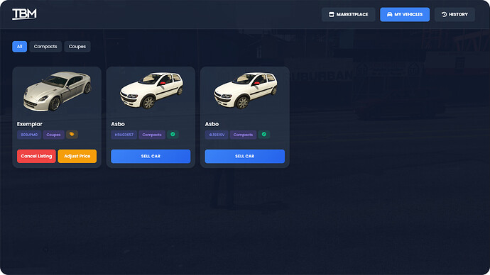 [PAID] [ESX/QB/QBX] Vehicle Marketplace | Modern Vehicle Trading System thumbnail 3