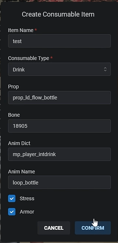 [Update] [ESX]/[QB] V2 Consumable Creator with | food, drink, drug, smoke, alcohol | thumbnail 4