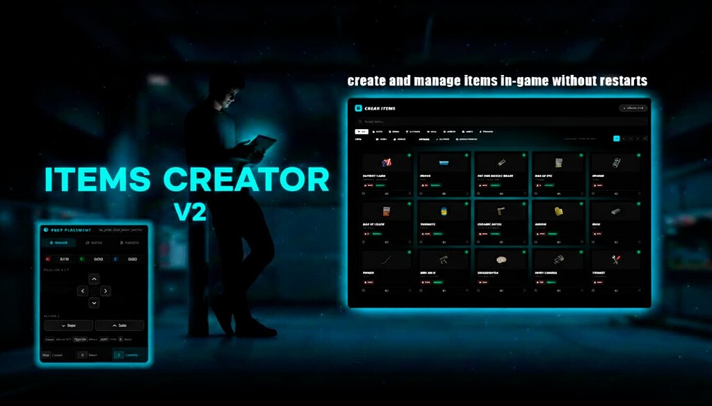 In-Game Items Creator V2 [QBCORE, QBOX] - FiveM Releases - Cfx Forum