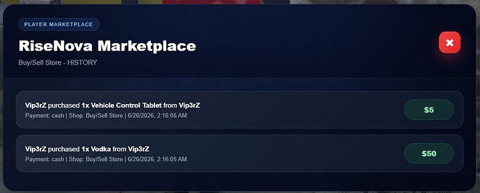 RiseNova Marketplace
