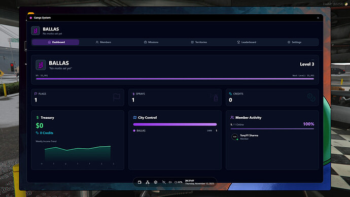 Gang System - Territory and flag based thumbnail 2