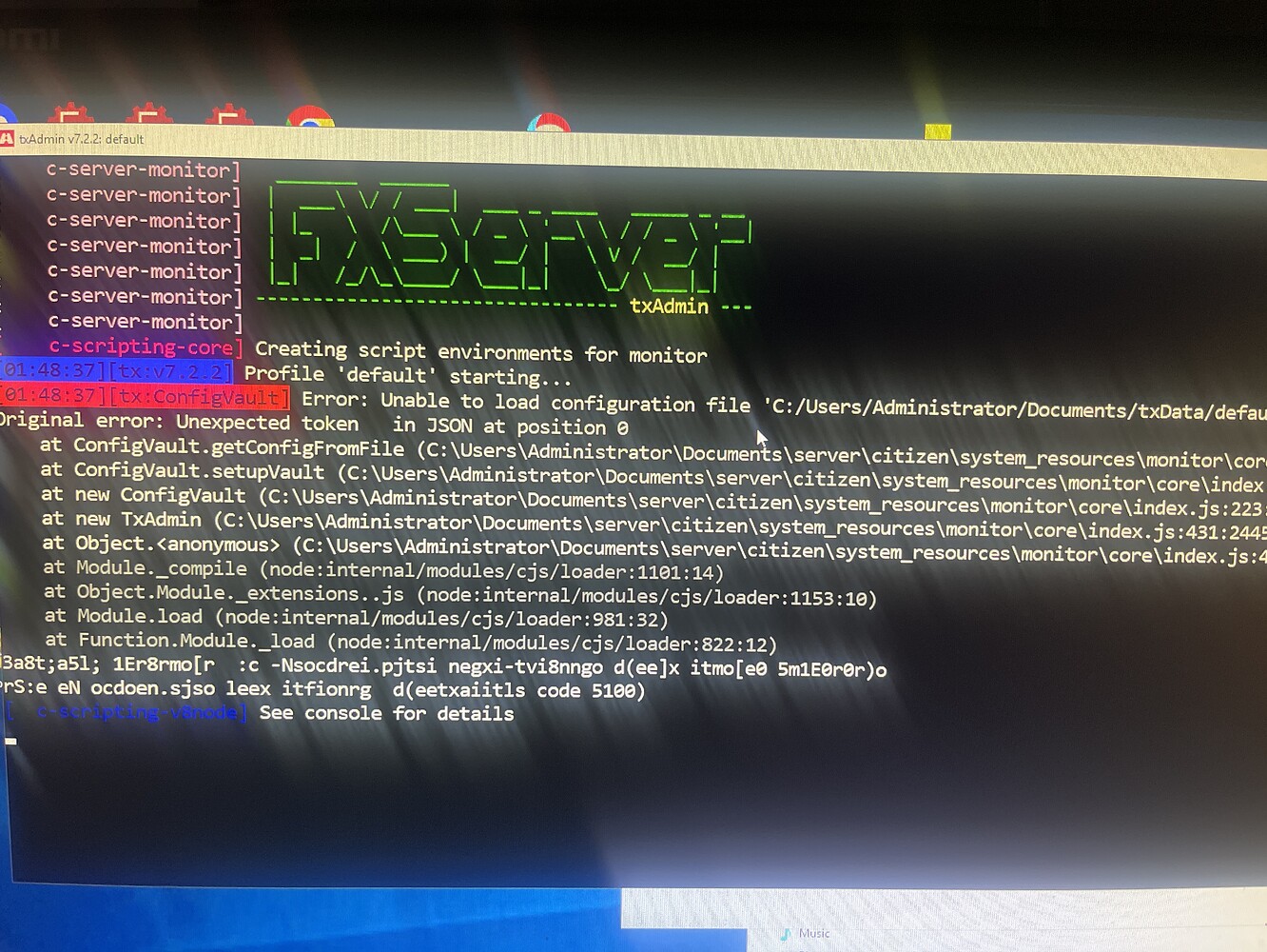 Need help with txadmin server discussion cfx re community