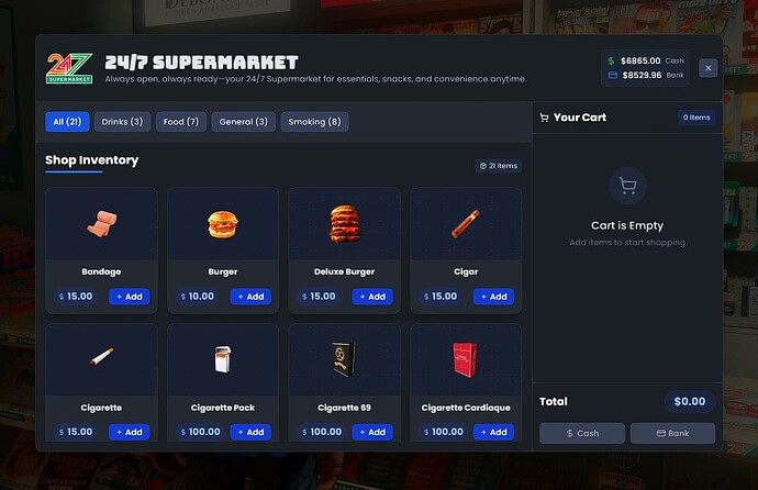 [QB / QBOX / ESX ] ADVANCED SHOP SCRIPT - FiveM Releases - Cfx Forum