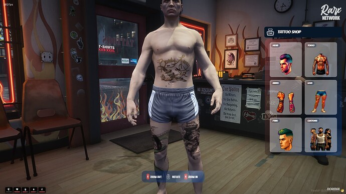 Rarx Tattoos [ QBCore | ESX | QBox ] thumbnail 3