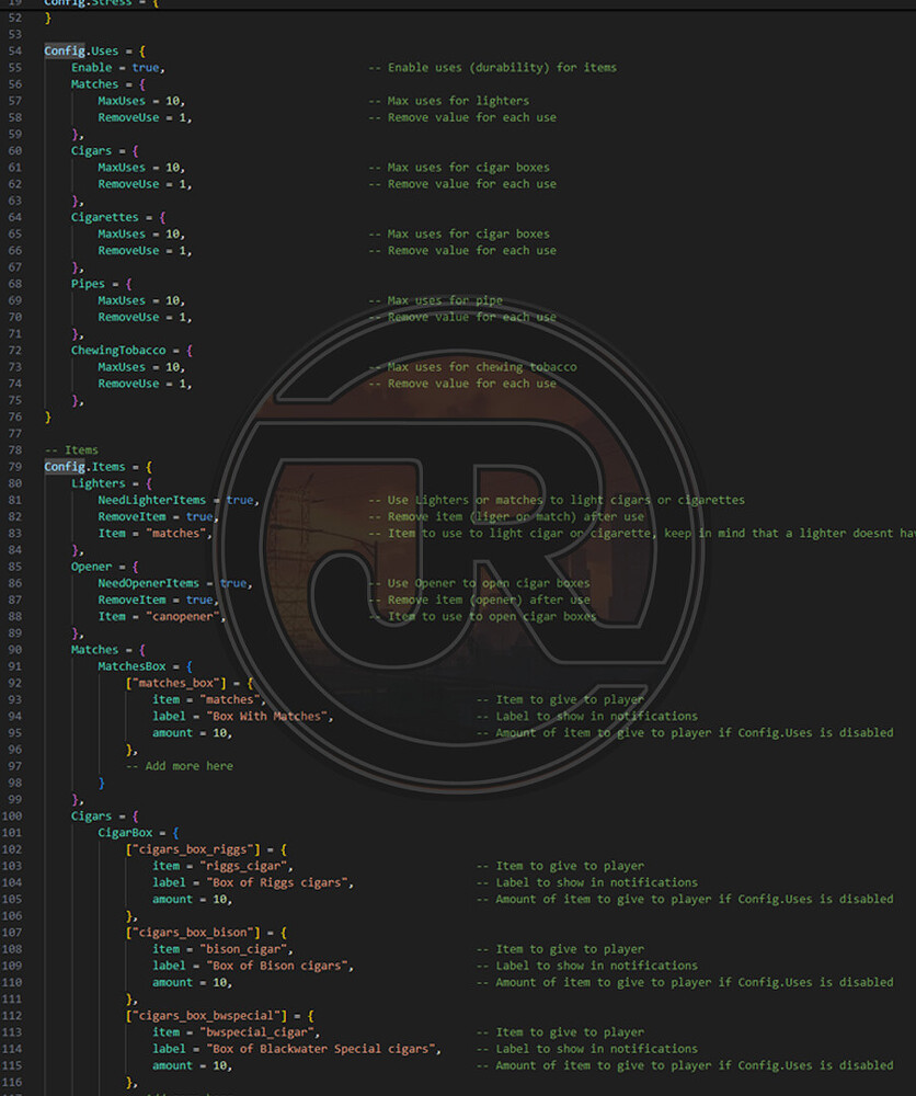 [PAID] 🚬 JR-Tobacco | Vorp Framework - RedM Releases - Cfx Forum