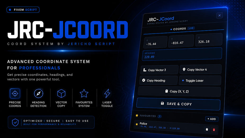 [发布][免费] JRC-JCoord | 高级坐标系统