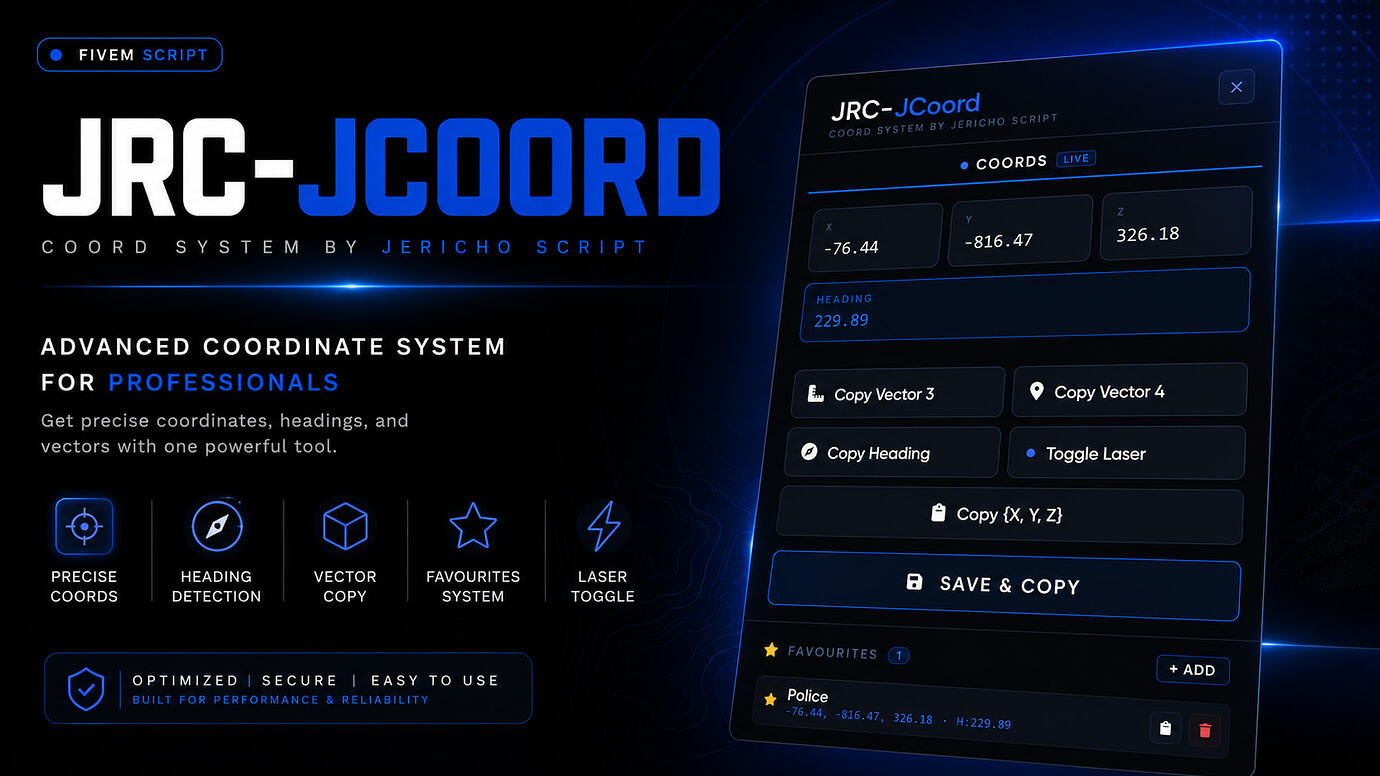 [发布][免费] JRC-JCoord | 高级坐标系统