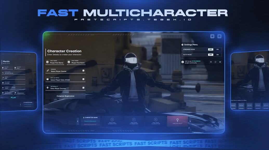 Fast Scripts Multi Character V2 [ESX / QBCore / QBox] - FiveM Releases ...