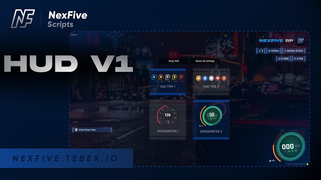 Advanced HUD (9€) (esx-qbcore-qbox) - FiveM Releases - Cfx.re Community