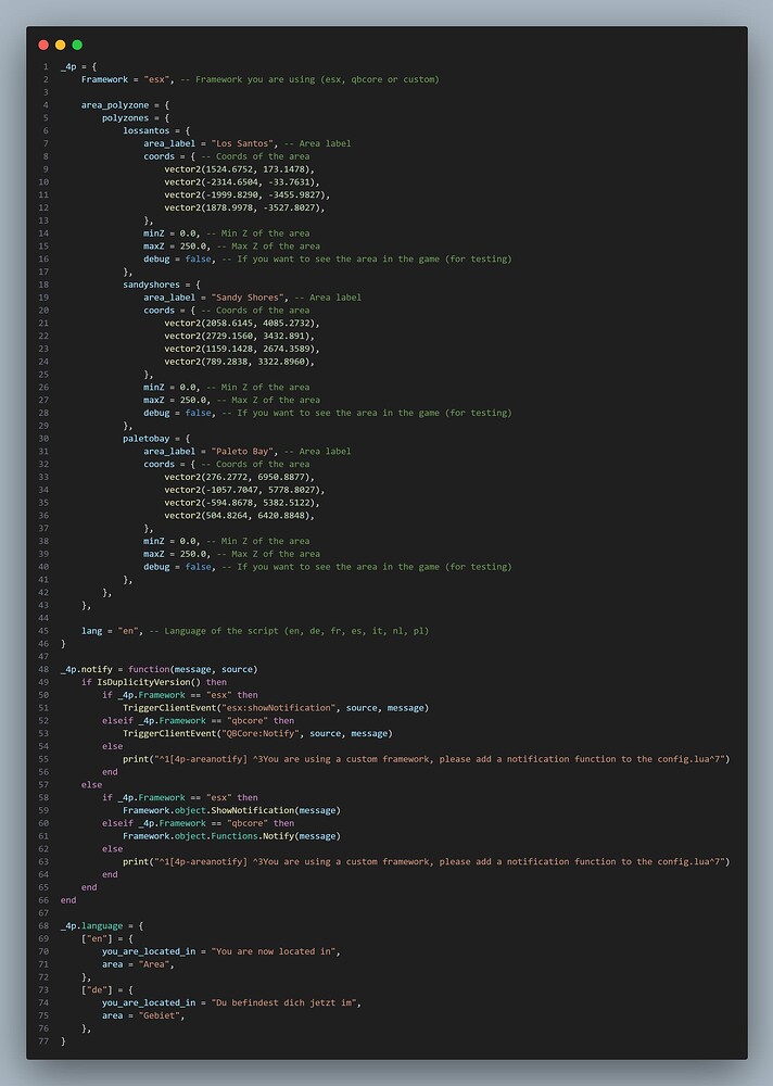 Area Notify Script - FiveM Releases - Cfx.re Community