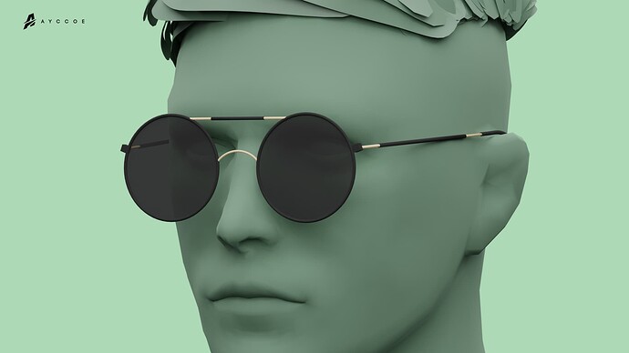 Vintage Round Glasses (MP Male) Thumbnail