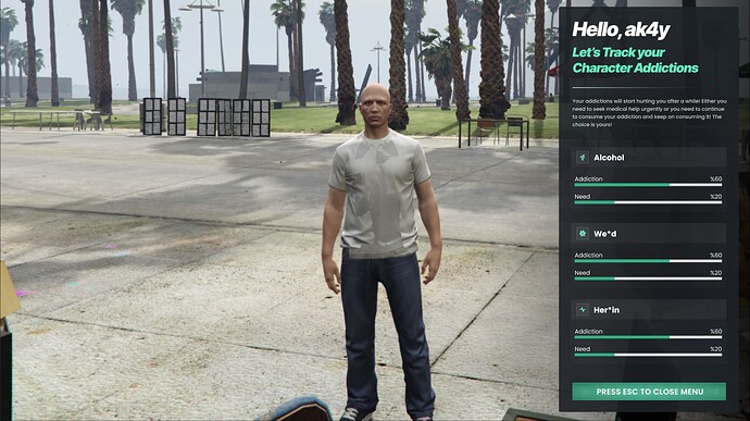 [QB/ESX] Advanced Addiction Script Thumbnail