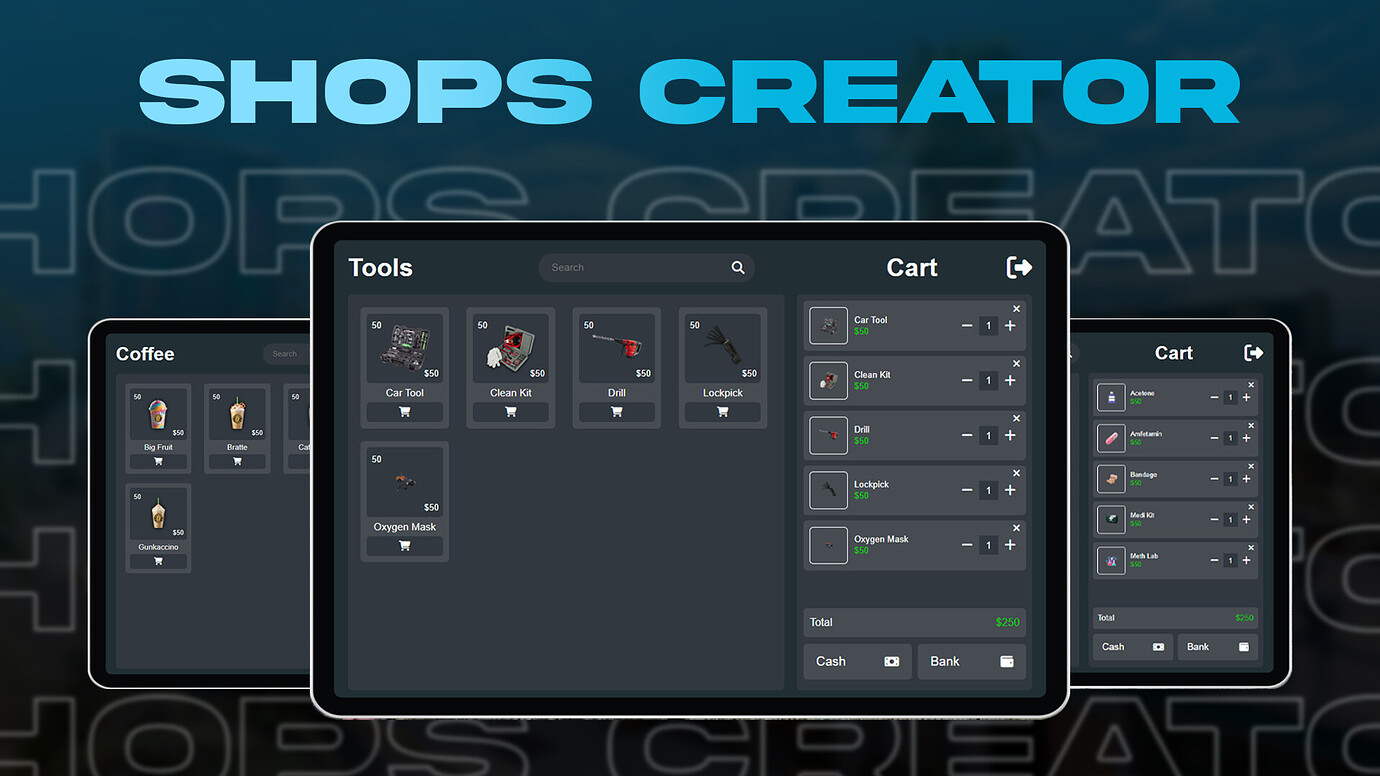 [Update] [ESX]/[QB] Shops Creator Player Owned - Multi Type Shops ...