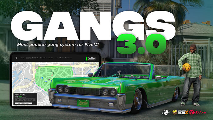 OP Gangs 3.0 - Most advanced gang script! [ESX/QB/QBOX]