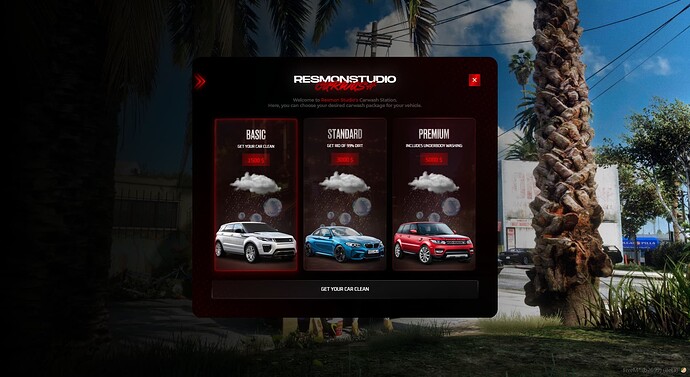 [Release] [PAID] [ESX] RS | Carwash Stations: Basic , Standard and Premium Carwash | 0.00ms Resmon Thumbnail