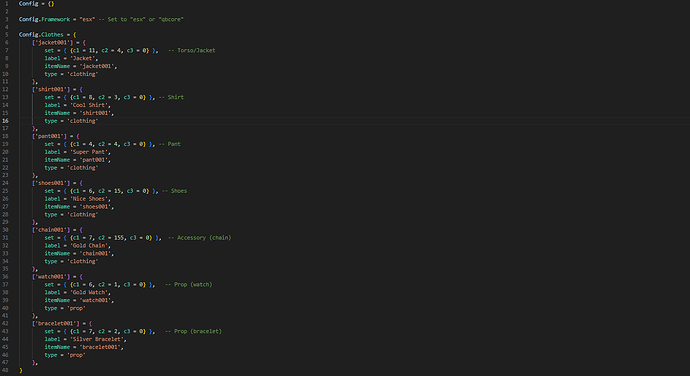 config