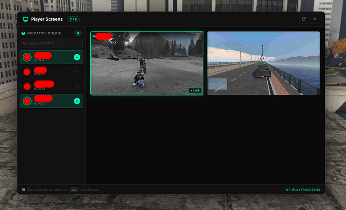 [STANDALONE] Player Screen Monitor Admin - FiveM Releases - Cfx Forum