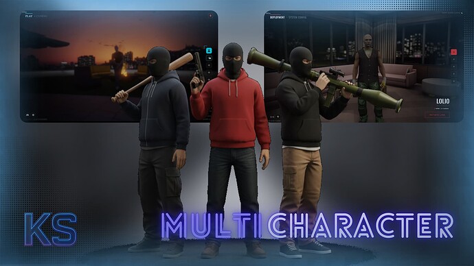 [PAID] KS Multicharacter | QBCore / QBox Thumbnail