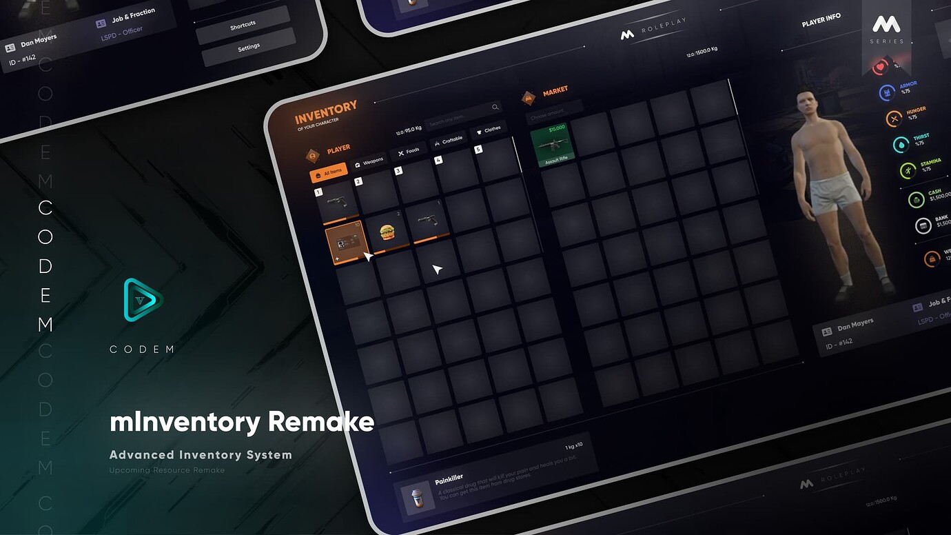 CodeM mInventory Remake | Advanced Inventory System | ESX - QB - FiveM ...
