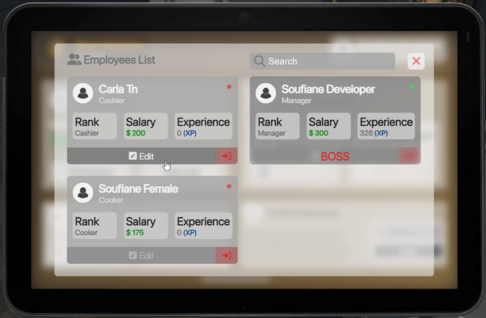 Employees List