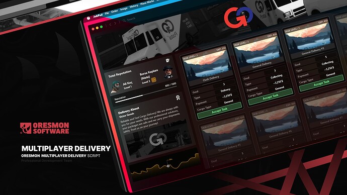 Multiplayer Delivery Job Script | 0R-Delivery Thumbnail