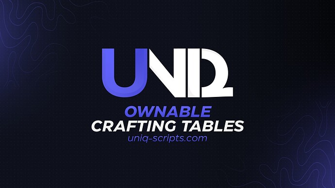[Paid] Ownable Crafting Tables [ESX/QB] Thumbnail