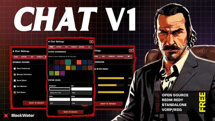 Redm Chat Script RedM Advanced Chat Script | 19+ Themes, Setting Panel & Chat Options ...