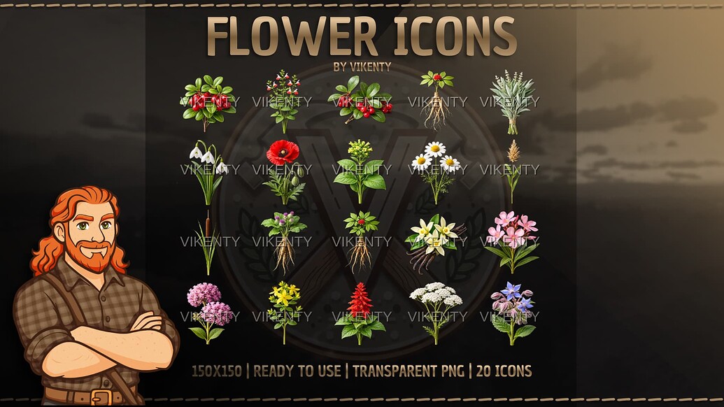 [ICONS] - Flower Icons x20 | 01 - RedM Releases - Cfx.re Community